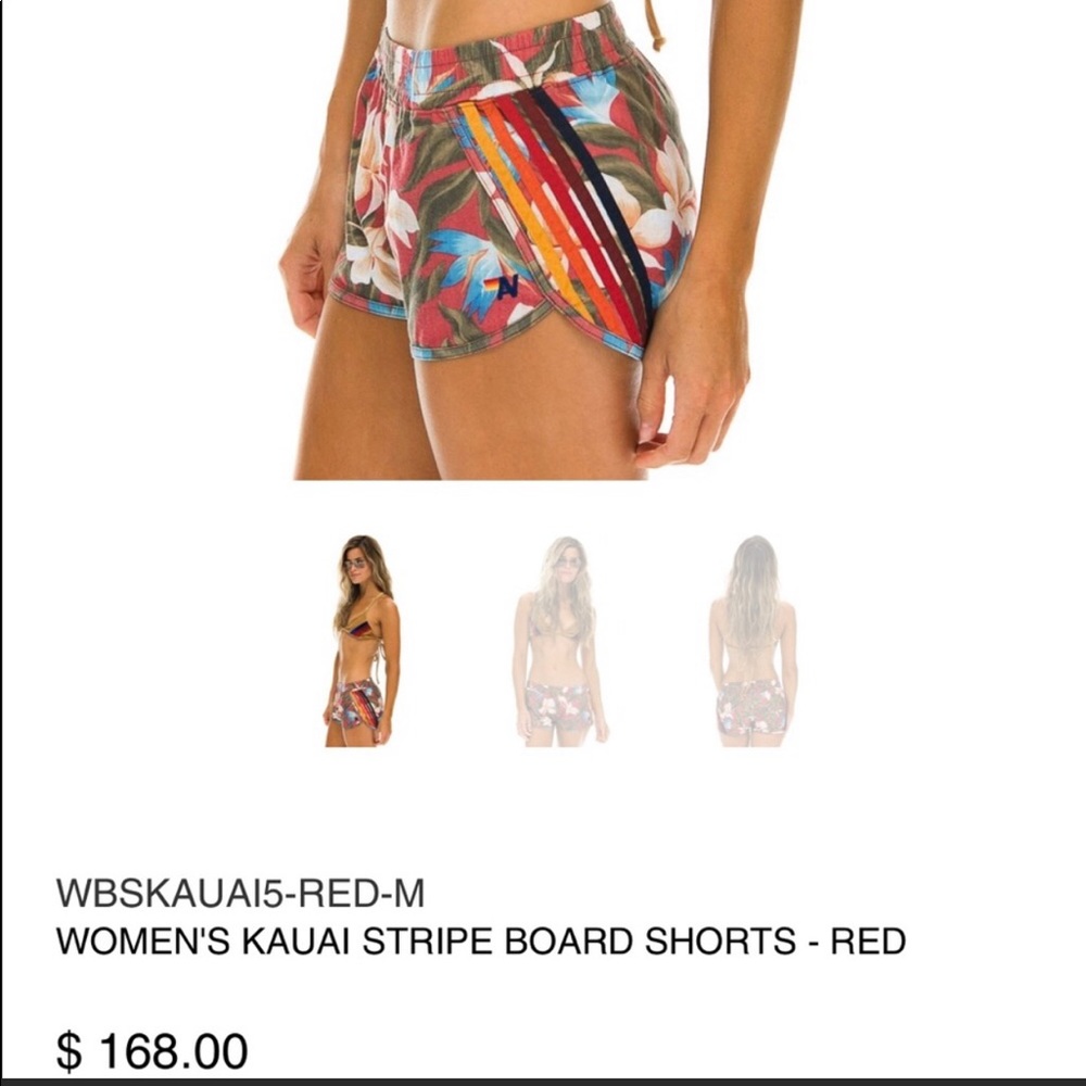 Aviator nation Kauai striped board shorts